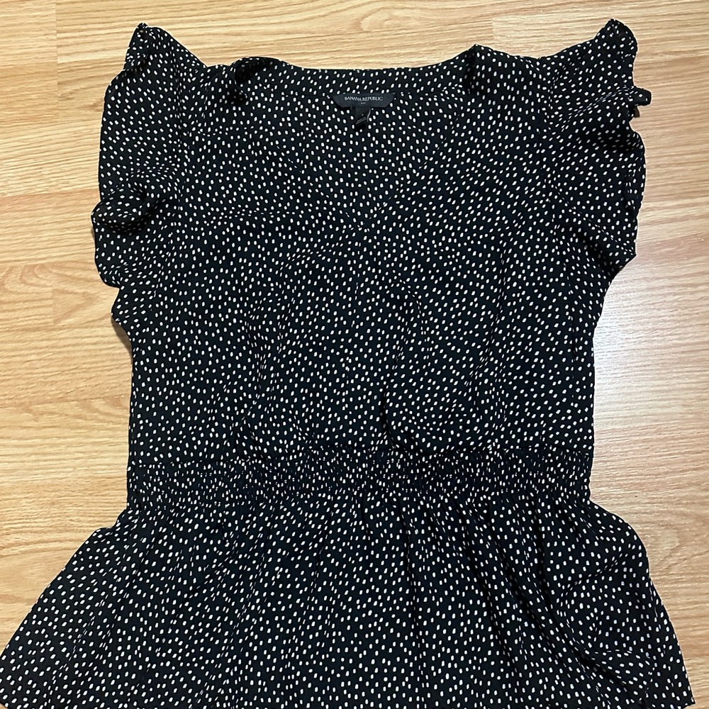 Black and White Polka Dot Blouse
